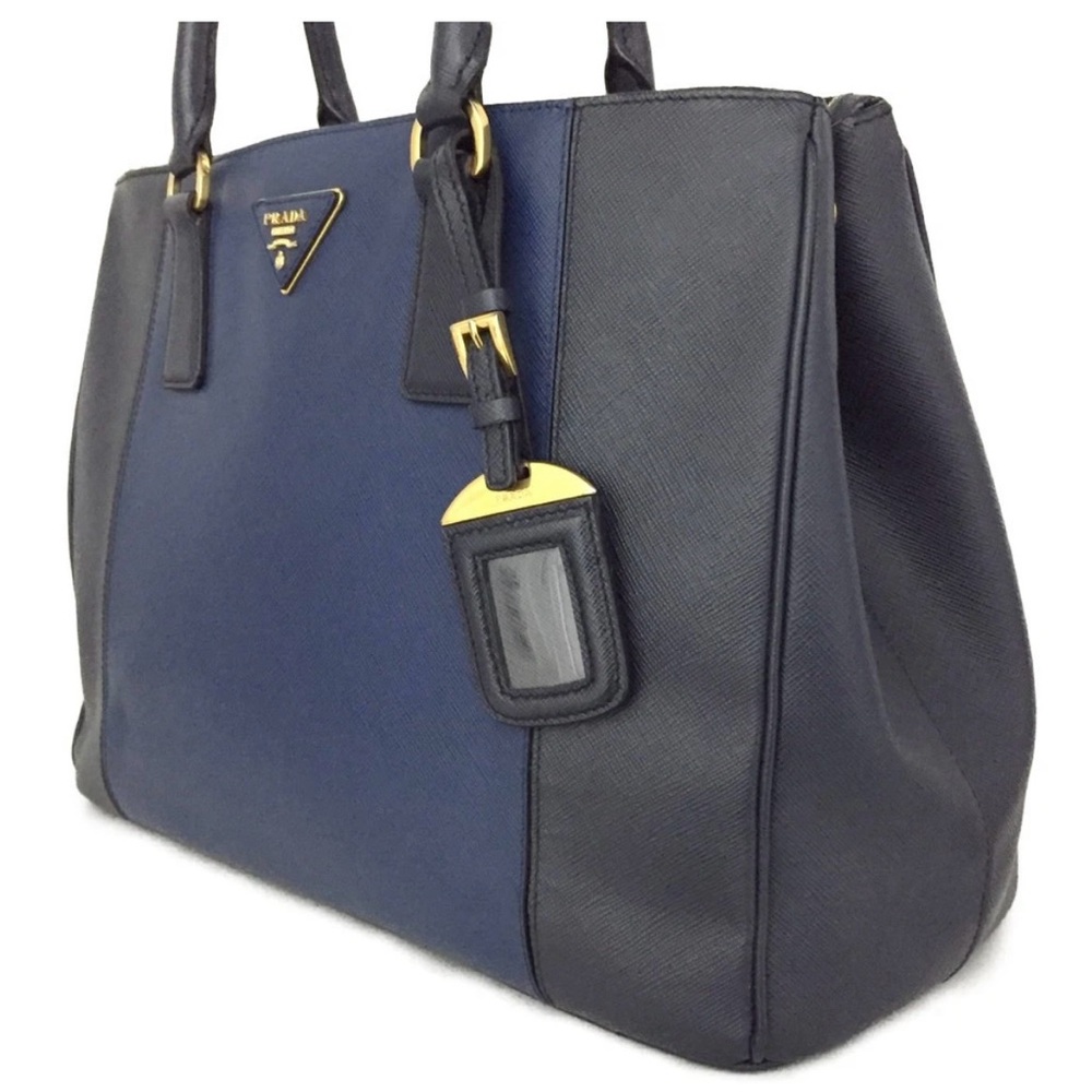Prada Elegant Blue Satchel/Tote Bag - Picture 3 of 10